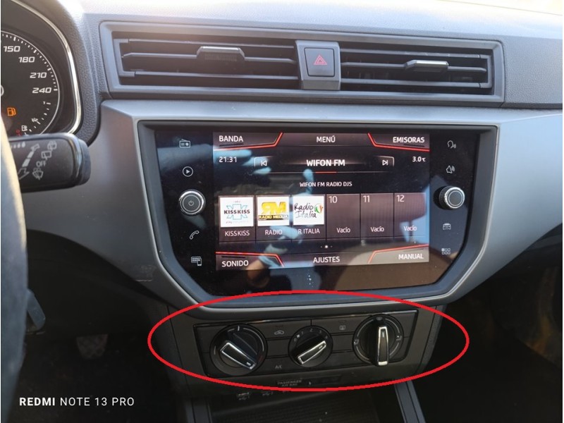 Recambio de mando calefaccion / aire acondicionado para seat ibiza (kj1) style referencia OEM IAM 6F1820045K  