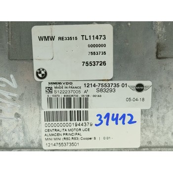 Recambio de centralita motor uce para mini mini (r50,r53) cooper s referencia OEM IAM 1214755373501  