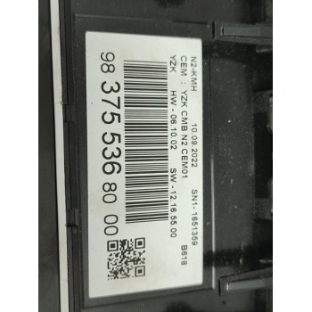 Recambio de cuadro instrumentos para citroën c3 origins referencia OEM IAM 9837553680  