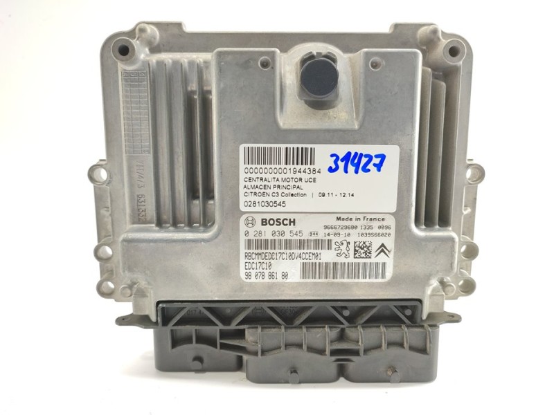 Recambio de centralita motor uce para citroën c3 collection referencia OEM IAM 0281030545  