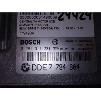 Recambio de centralita motor uce para bmw serie 7 (e65/e66) 730d referencia OEM IAM 7794904  