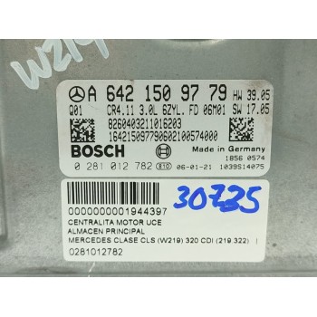 Recambio de centralita motor uce para mercedes-benz clase cls (w219) 320 cdi (219.322) referencia OEM IAM 0281012782  