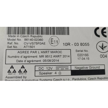 Recambio de sistema navegacion gps para toyota auris hybrid business referencia OEM IAM 8614002360  