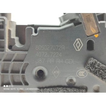 Recambio de cerradura puerta trasera derecha para renault captur adventure referencia OEM IAM 805027072R  
