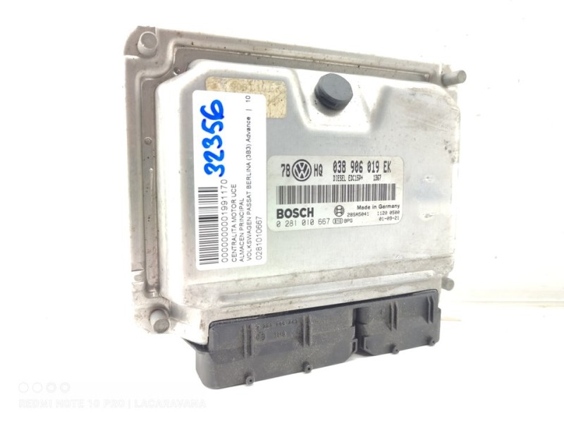 Recambio de centralita motor uce para volkswagen passat berlina (3b3) advance referencia OEM IAM 0281010667  