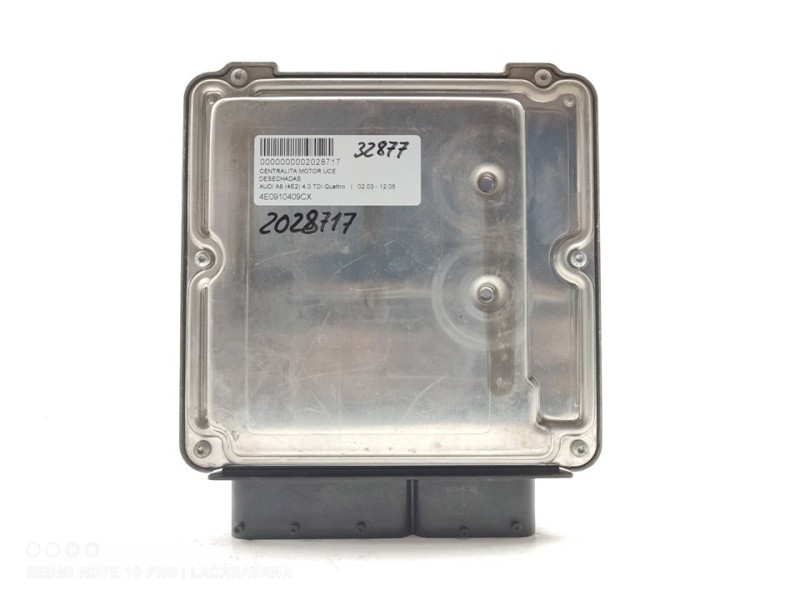 Recambio de centralita motor uce para audi a8 (4e2) 4.0 tdi quattro referencia OEM IAM 4E0910409CX  