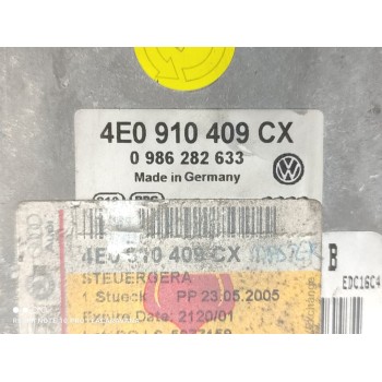 Recambio de centralita motor uce para audi a8 (4e2) 4.0 tdi quattro referencia OEM IAM 4E0910409CX  
