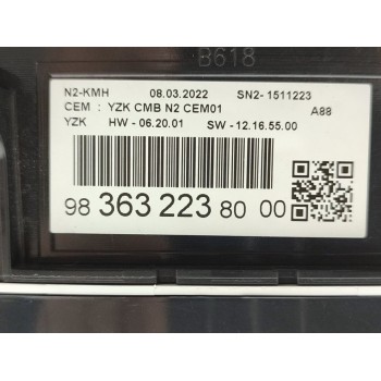 Recambio de cuadro instrumentos para citroën c3 aircross c-series referencia OEM IAM 9836322380  