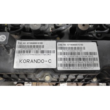 Recambio de motor completo para ssangyong korando crystal 4x2 referencia OEM IAM 671950  