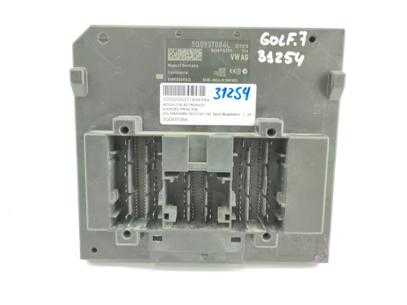 Recambio de modulo electronico para volkswagen golf vii lim. sport bluemotion referencia OEM IAM 5Q0937084L  