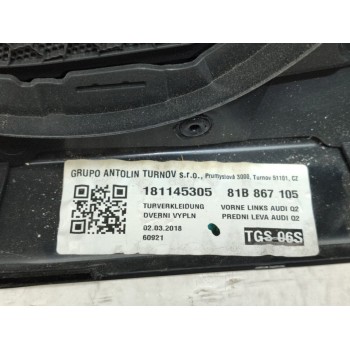 Recambio de guarnecido puerta delantera izquierda para audi q2 (gab) 30 tdi sport referencia OEM IAM 81A971035AP  