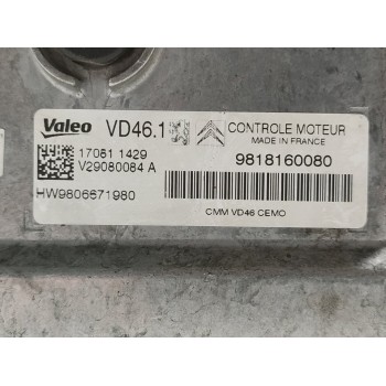 Recambio de centralita motor uce para peugeot 308 style referencia OEM IAM 9818160080  