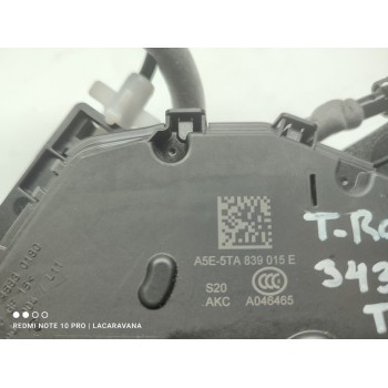 Recambio de cerradura puerta trasera izquierda para volkswagen t-roc advance referencia OEM IAM 5TA839015E  