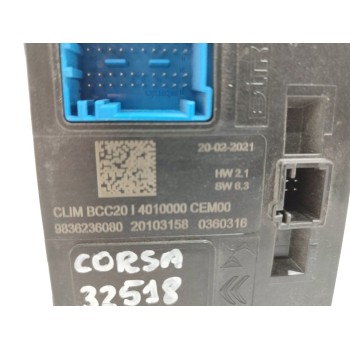 Recambio de modulo electronico para opel corsa f edition referencia OEM IAM 9836236080  