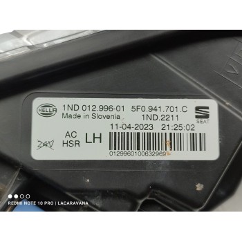 Recambio de faro antiniebla izquierdo para seat leon (kl1) fr referencia OEM IAM 5F0941701C  