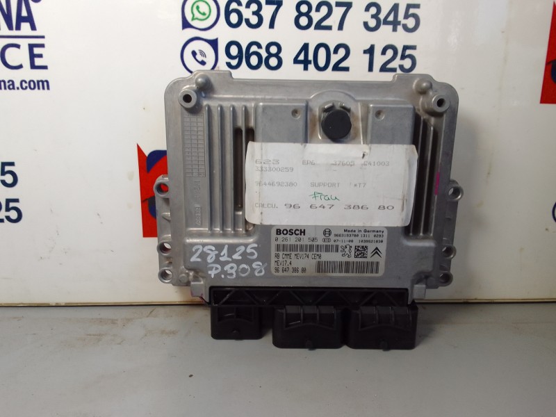 Recambio de centralita motor uce para peugeot 308 sport referencia OEM IAM 9664738680  