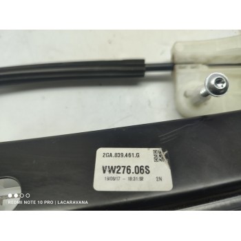 Recambio de elevalunas trasero izquierdo para volkswagen t-roc advance referencia OEM IAM 2GA839461G  