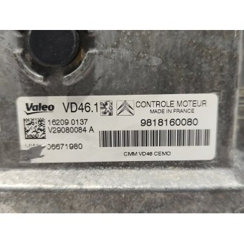 Recambio de centralita motor uce para peugeot 2008 (--.2013) active referencia OEM IAM 9818160080  