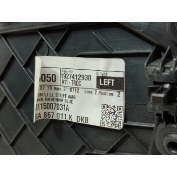 Recambio de guarnecido puerta delantera izquierda para volkswagen t-roc advance referencia OEM IAM 2GA867011B  