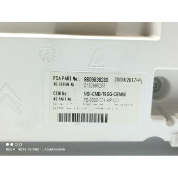 Recambio de cuadro instrumentos para peugeot 308 style referencia OEM IAM 9809838280  