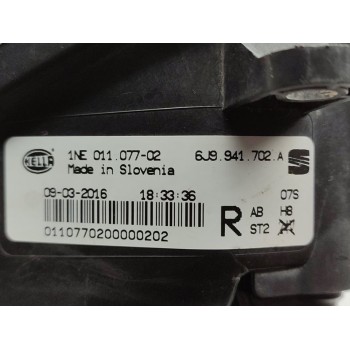 Recambio de faro antiniebla derecho para seat ibiza (6j5) copa referencia OEM IAM 6J9941702A  