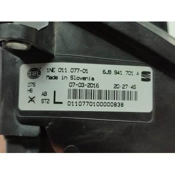 Recambio de faro antiniebla izquierdo para seat ibiza (6j5) copa referencia OEM IAM 6J9941701A  