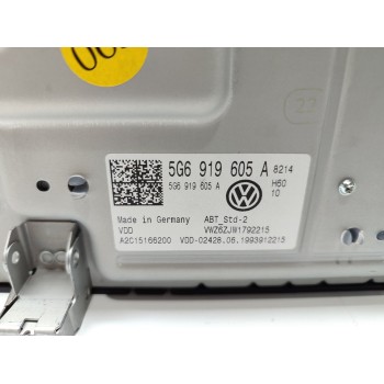 Recambio de pantalla multifuncion para volkswagen t-roc advance referencia OEM IAM 5G6919605A  