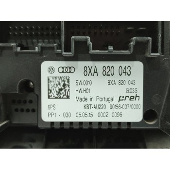 Recambio de mando climatizador para audi a1 sportback (8xf) adrenalin referencia OEM IAM 8XA820043  