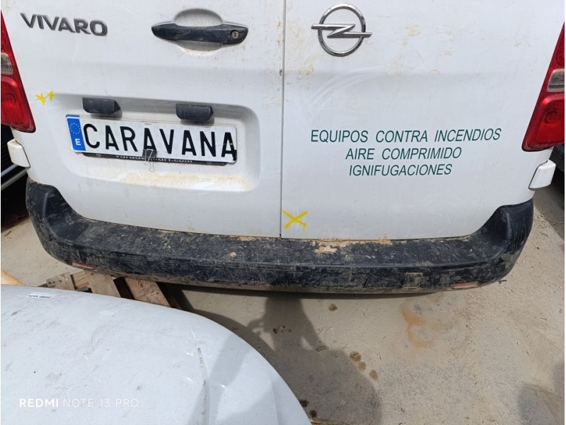 Recambio de paragolpes trasero para opel vivaro furgón m express referencia OEM IAM 1614328080  