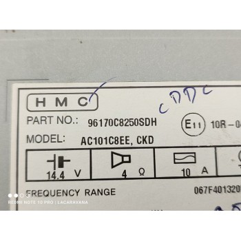 Recambio de sistema audio / radio cd para hyundai i20 city s referencia OEM IAM 96170C8250SDH  