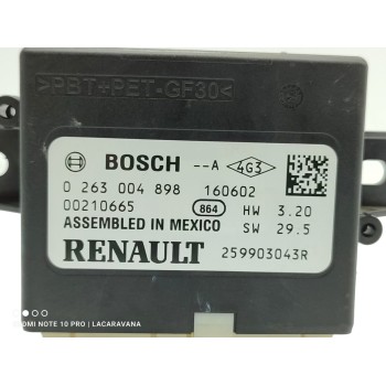 Recambio de modulo electronico para renault kadjar experience referencia OEM IAM 0263004898  