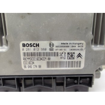 Recambio de centralita motor uce para citroën c4 picasso avatar referencia OEM IAM 0281012980  