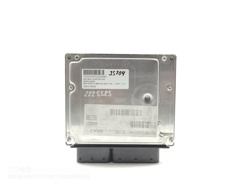 Recambio de centralita motor uce para bmw serie 3 berlina (e90) 318d referencia OEM IAM 0281015043  