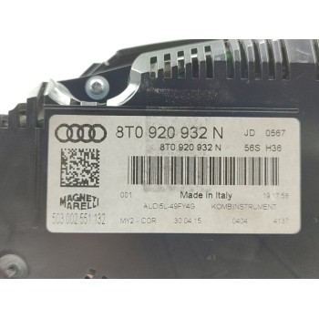 Recambio de cuadro instrumentos para audi a5 sportback (8t) 2.0 tdi (140kw) referencia OEM IAM 8T0920932N  