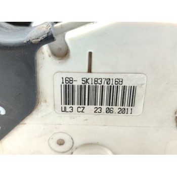 Recambio de cerradura puerta delantera derecha para volkswagen polo (6r1) advance referencia OEM IAM 5K1837016B  