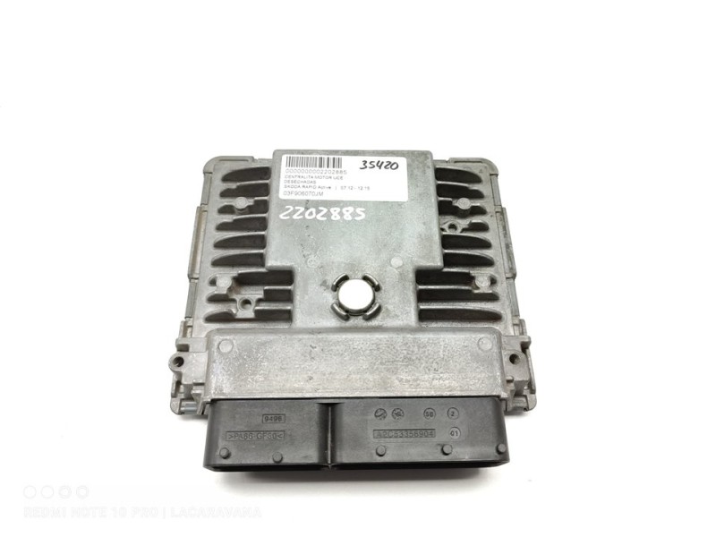 Recambio de centralita motor uce para skoda rapid active referencia OEM IAM 03F906070JM  