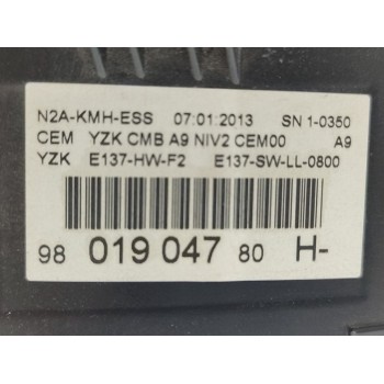 Recambio de cuadro instrumentos para peugeot 208 active referencia OEM IAM 9801904780  