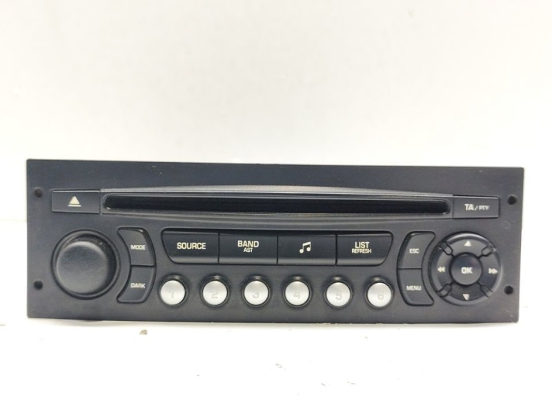 Recambio de sistema audio / radio cd para citroën berlingo cuadro sx referencia OEM IAM 96766518XT  