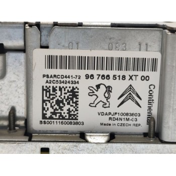 Recambio de sistema audio / radio cd para citroën berlingo cuadro sx referencia OEM IAM 96766518XT  