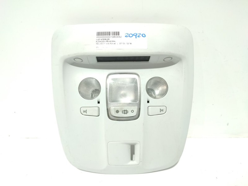 Recambio de luz interior para peugeot 308 active referencia OEM IAM 9677821577  