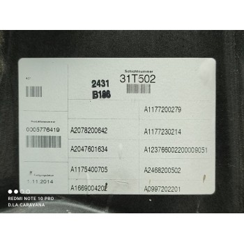 Recambio de elevalunas delantero derecho para mercedes-benz clase cla (w117) cla 200 cdi (117.308) referencia OEM IAM A117720027