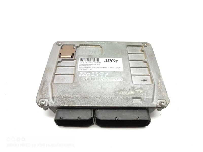 Recambio de centralita motor uce para volkswagen polo (9n3) edition referencia OEM IAM 03D906033F  