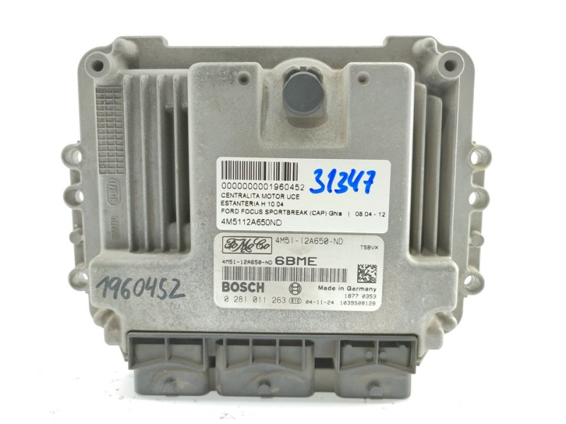 Recambio de centralita motor uce para ford focus sportbreak (cap) ghia referencia OEM IAM 4M5112A650ND  