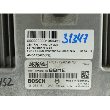 Recambio de centralita motor uce para ford focus sportbreak (cap) ghia referencia OEM IAM 4M5112A650ND  