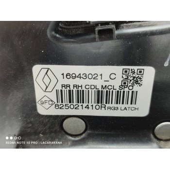 Recambio de cerradura puerta trasera derecha para renault megane iv berlina 5p business referencia OEM IAM 825021410R  