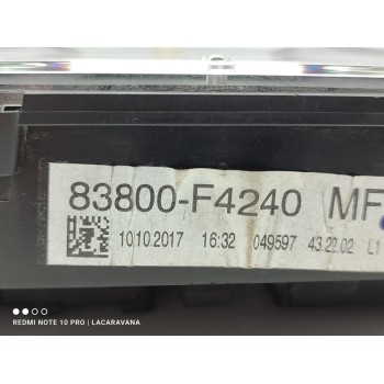 Recambio de cuadro instrumentos para toyota c-hr hybrid active referencia OEM IAM 83800F4240  