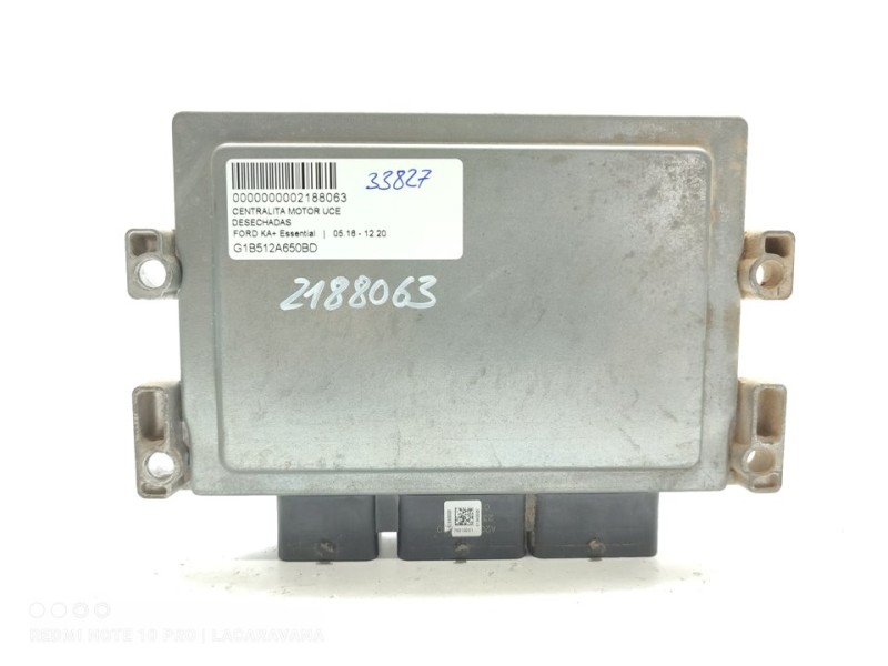 Recambio de centralita motor uce para ford ka+ essential referencia OEM IAM G1B512A650BD  