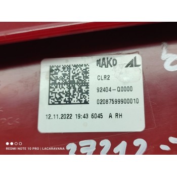 Recambio de piloto trasero derecho interior para hyundai i20 (bc3) slx referencia OEM IAM 92404Q000  