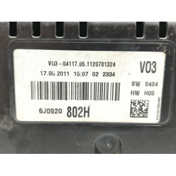 Recambio de cuadro instrumentos para seat ibiza sc (6j1) copa referencia OEM IAM 6J0920802H  