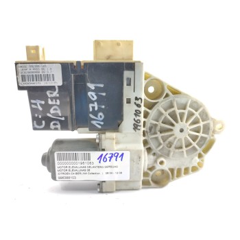 Recambio de motor elevalunas delantero derecho para citroën c4 berlina collection referencia OEM IAM 996388103  